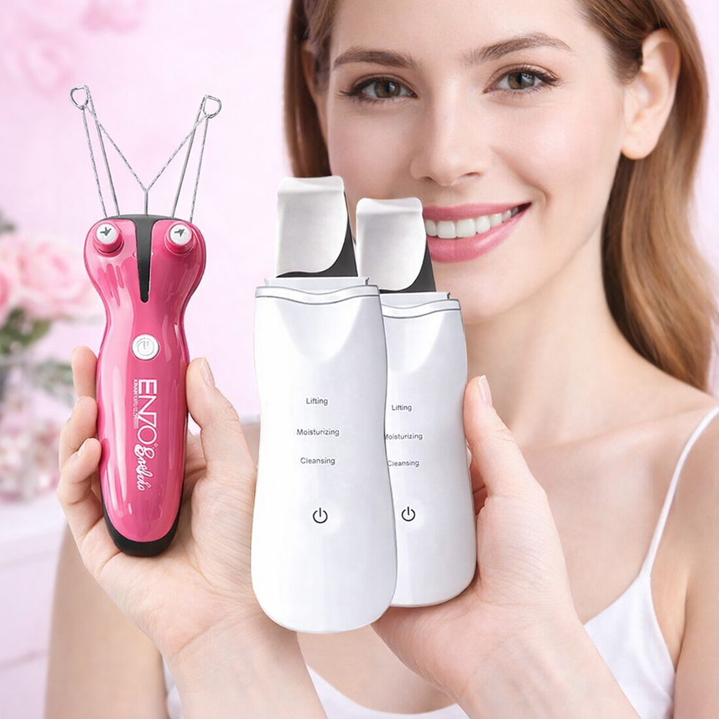 ✨ جهاز إزالة شعر الوجه وتنظيف البشرة 2 في 1 ✨
