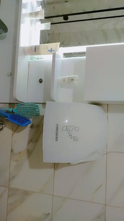 Sèche-cheveux mural + Sèche-mains automatique